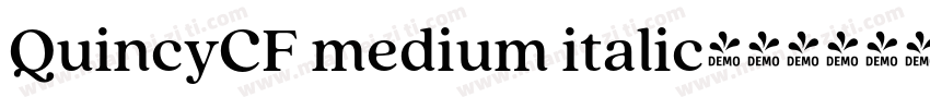 QuincyCF medium italic字体转换